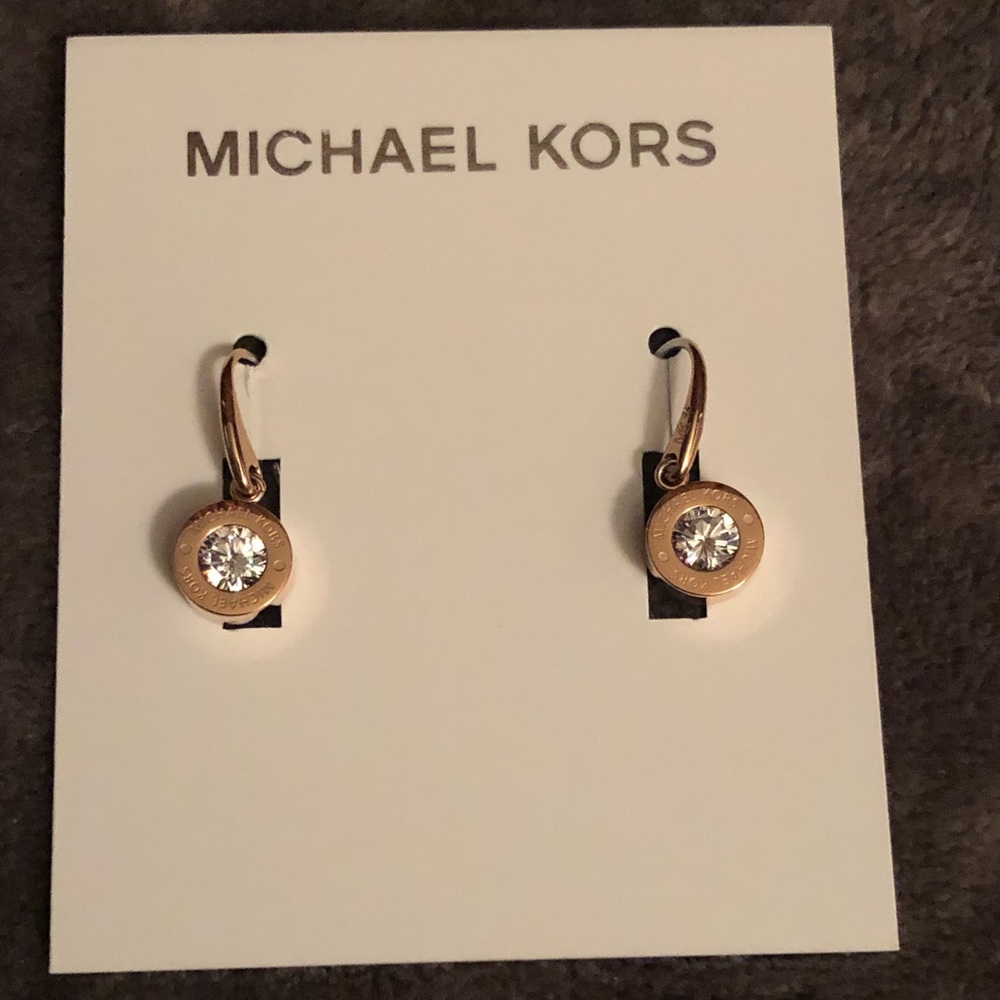 Rose Gold Michael Kors earrings
